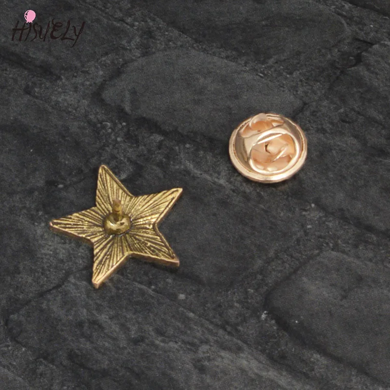 Эмалированная булавка в стиле ретро с символом СССР красная звезда серп молот