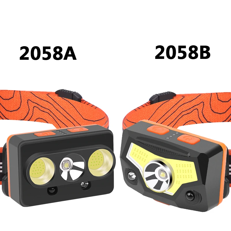 XM-L2 U3 сенсор светодиодный налобный фонарь встроенный аккумулятор Usb