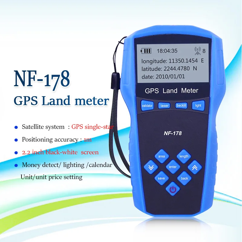 Gps Land meter высокое качество Noyafa NF-178 Ручные gps тестовые устройства Land измерительный инструмент ручной и автоматический