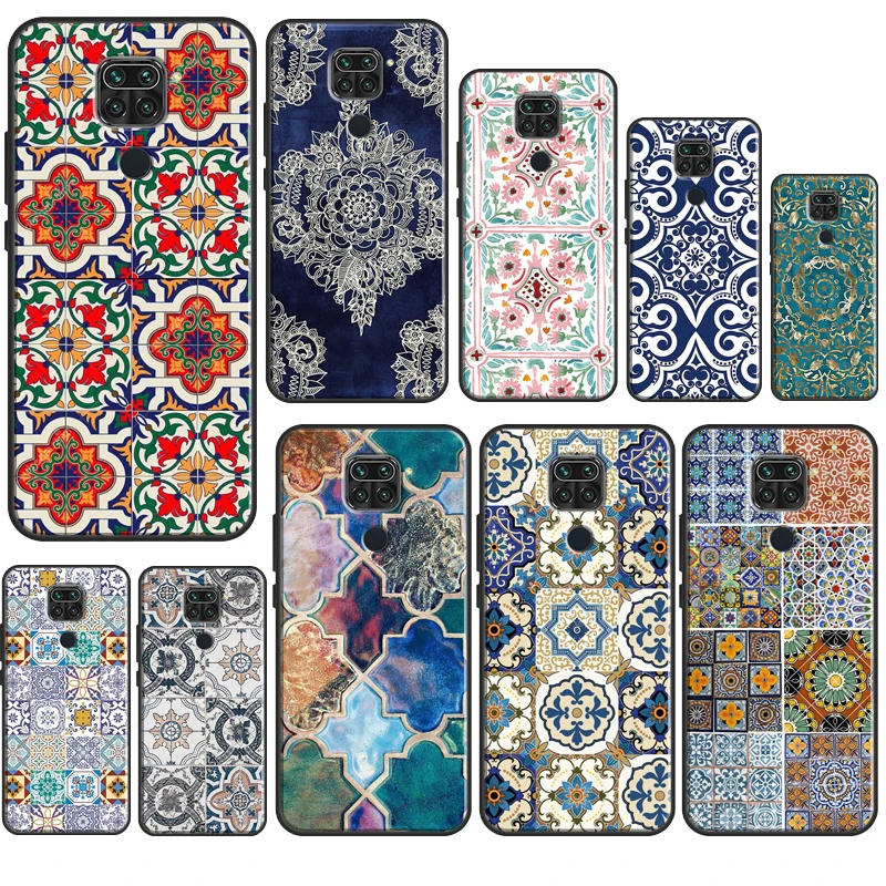 Марокканская плитка с рисунком Φ для Redmi Note 10 Pro Чехол для Redmi Note 11 Pro 7 8 9 Pro Note 11S 9S 10S 9T 9A 9C