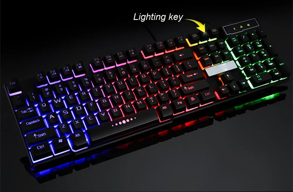 OMESHIN цветной трещина три цвета классная Подсветка USB кабель ПК Радужная игровая