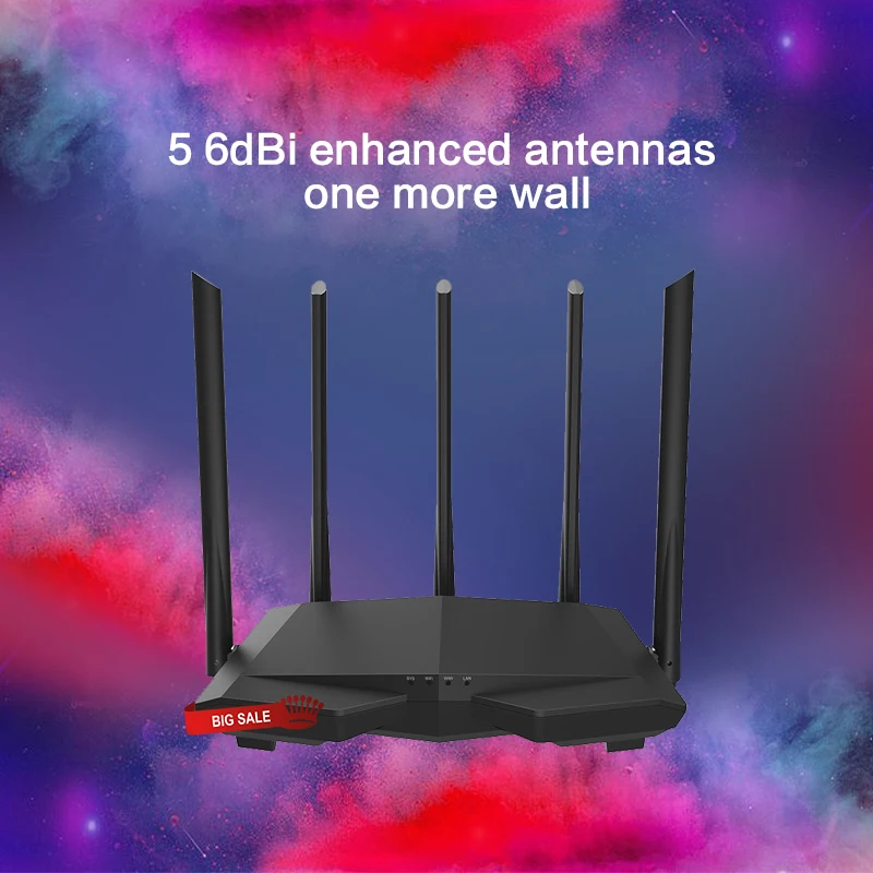 GLC7 AC1200M 10/100 м Беспроводной Wi Fi роутер с 2 4 ГГц/5 8 ГГц антенна высоким коэффициентом