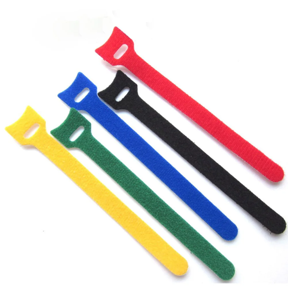 10 шт. 12*150 мм нейлоновые многоразовые ремешки для кабелей с отверстиями люверсов