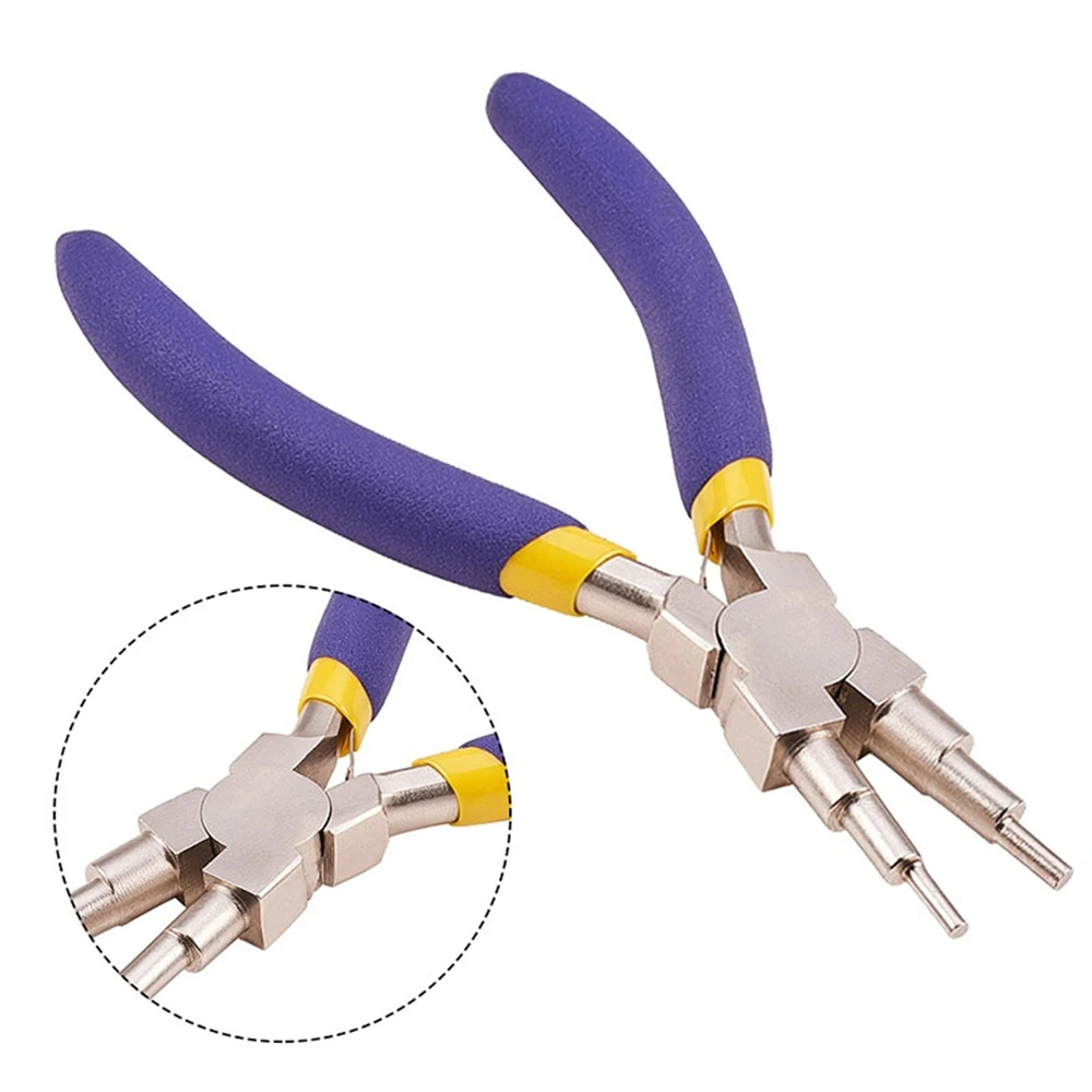 

1Set Carbon Carbon Steel Multi-Size Wire Looping Forming Pliers Wire Wrapping Pliers Round Nose Plier for Jewelry Making Tool