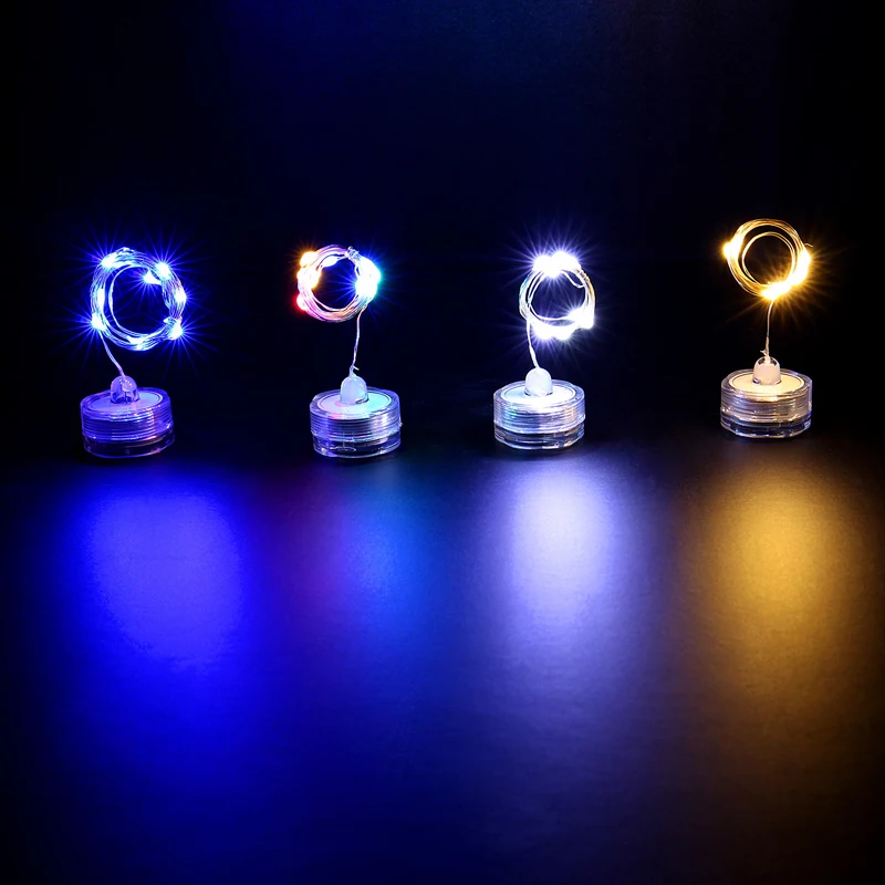 Светодиодная гирсветильник с аккумулятором 6 шт. подводный праздничный шнурок