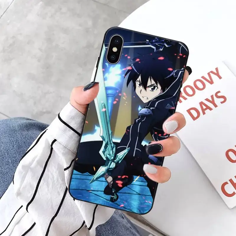 

Sword Art Online SAO Anime Phone Case for iPhone 11 12 pro XS MAX 8 7 6 6S Plus X 5S SE 2020 XR mini