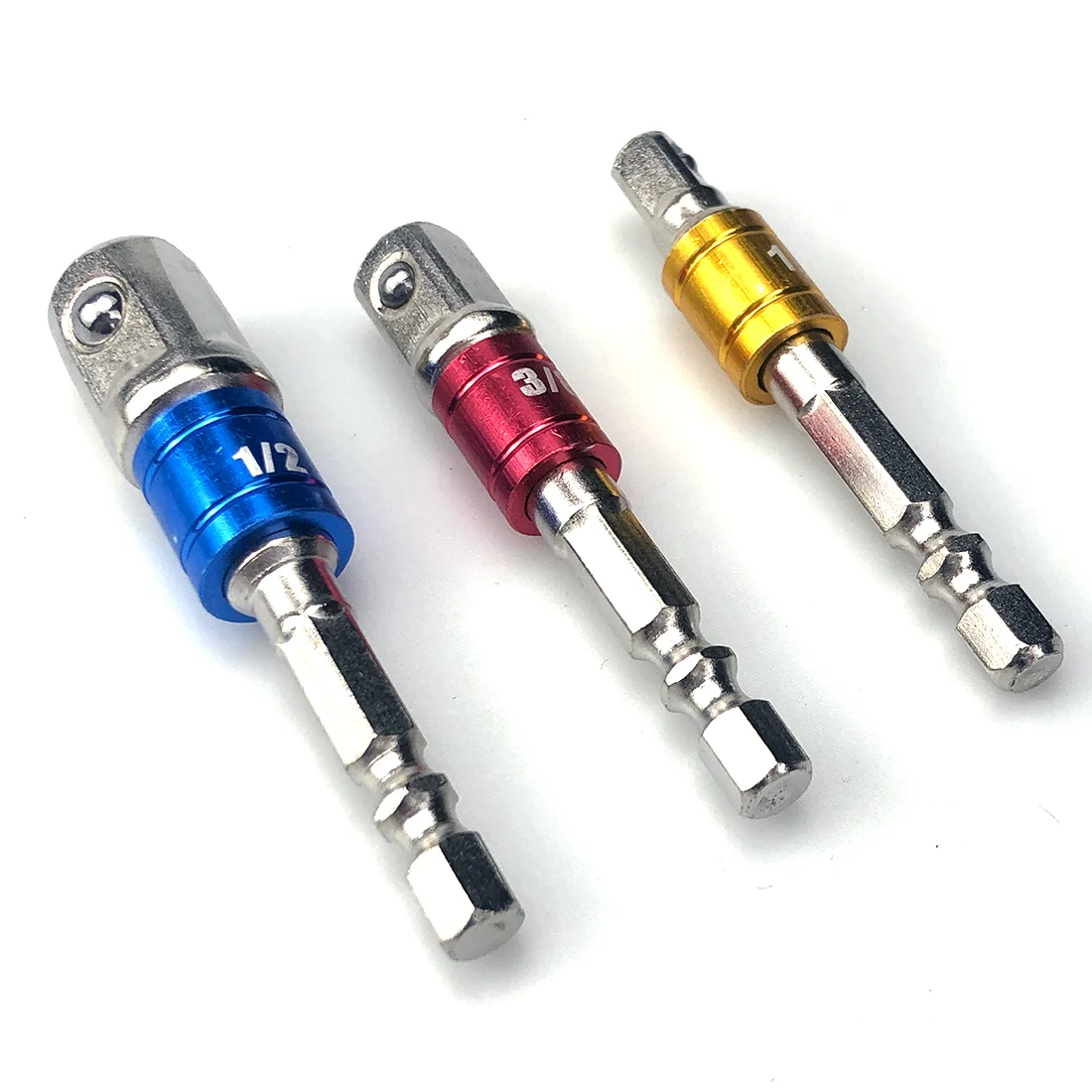 3 шт., набор адаптеров для электроинструмента, шестигранная гайка, ударная головка, удлиненное сверло, торцевой ключ, набор адаптеров, нитрид (art.: 3920ced34f8b0) - 3920ced34f8b0