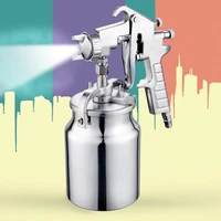 1000ml 1 8 pneumatic spray gun airbrush sprayer alloy painting atomizer tool with hopper for painting cars pq 2