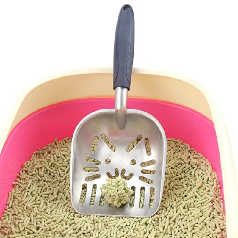 

Pet Cat And Dog Cleaning Shovel Practical Cute High Quality Multifunctional Cat Litter Waste Metal Garbage Shovel