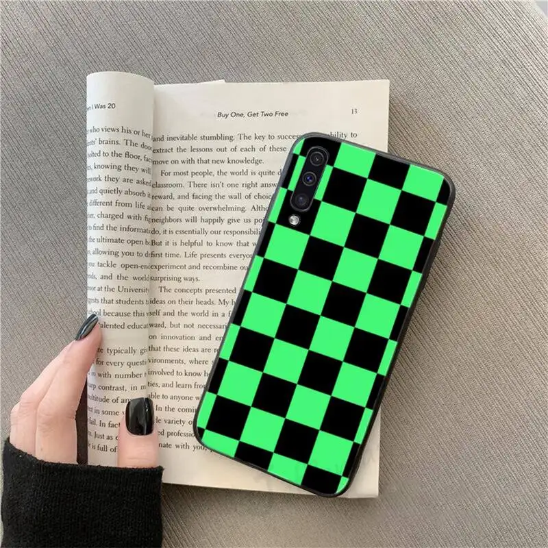 

Checkerboard Plaid Checked Phone Case For Samsung galaxy S 9 10 20 A 10 21 30 31 40 50 51 71 s note 20 j 4 2018 plus