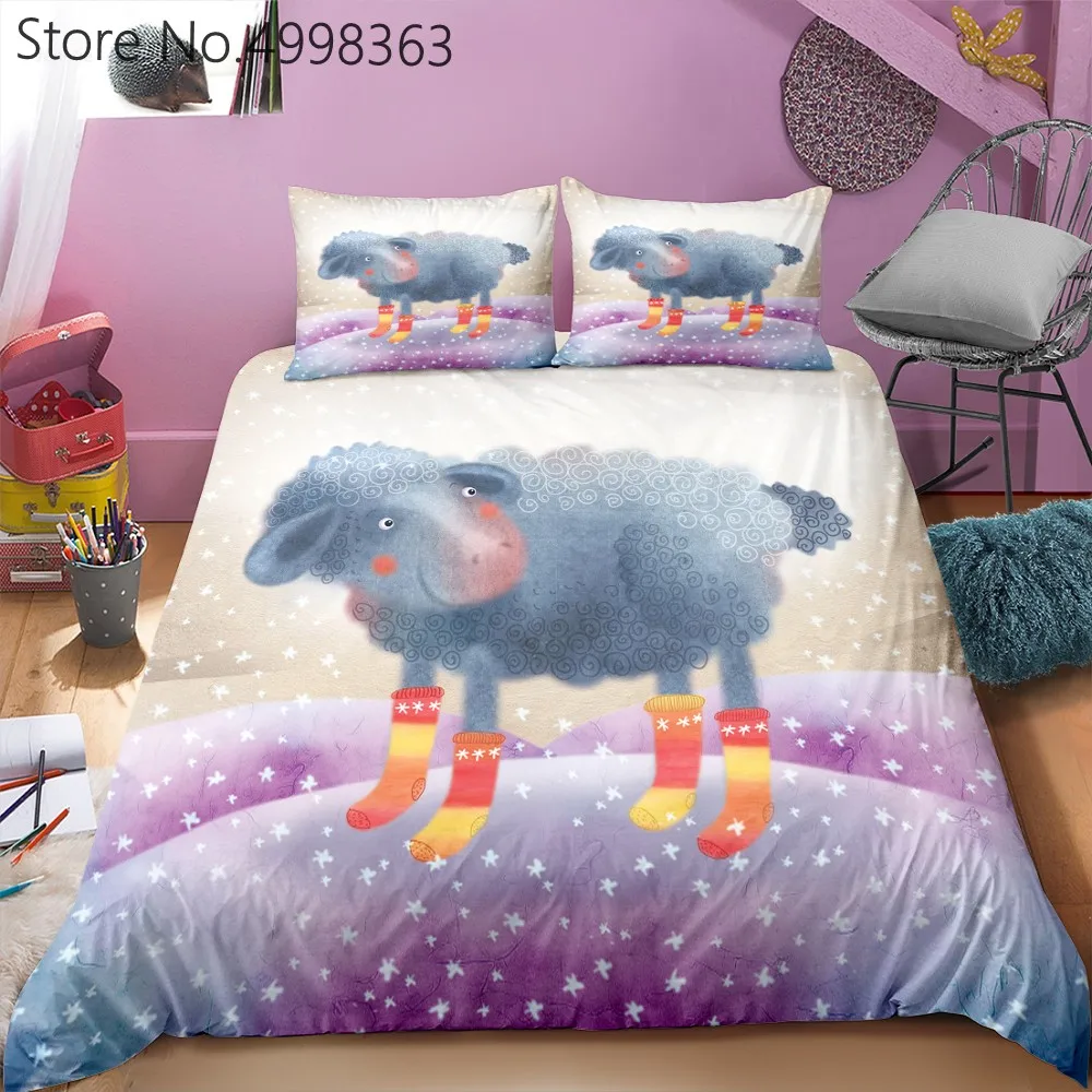 Комплекты постельного белья с изображением героев мультфильмов большие овечки