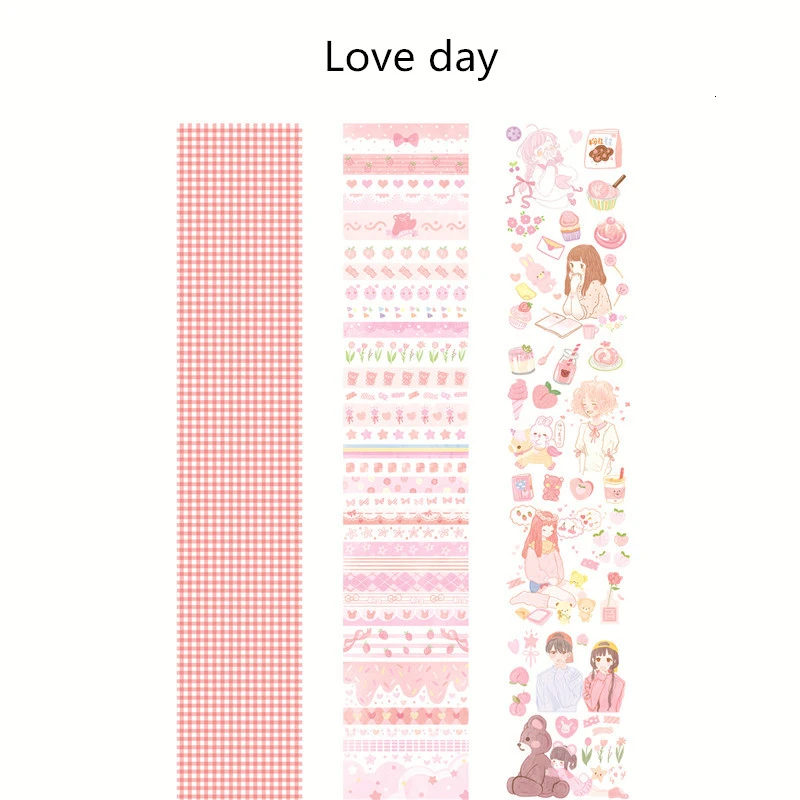 3 шт./лот цветные милые наклейки с героями мультфильмов Kawaii кот руководство
