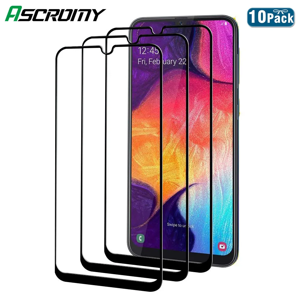 10 шт. 5D 9H HD Закаленное стекло Защитная пленка для экрана samsung Galaxy A50 A80 A60 A10 A70 A40 A20 A 50 Защита Verre Trempe