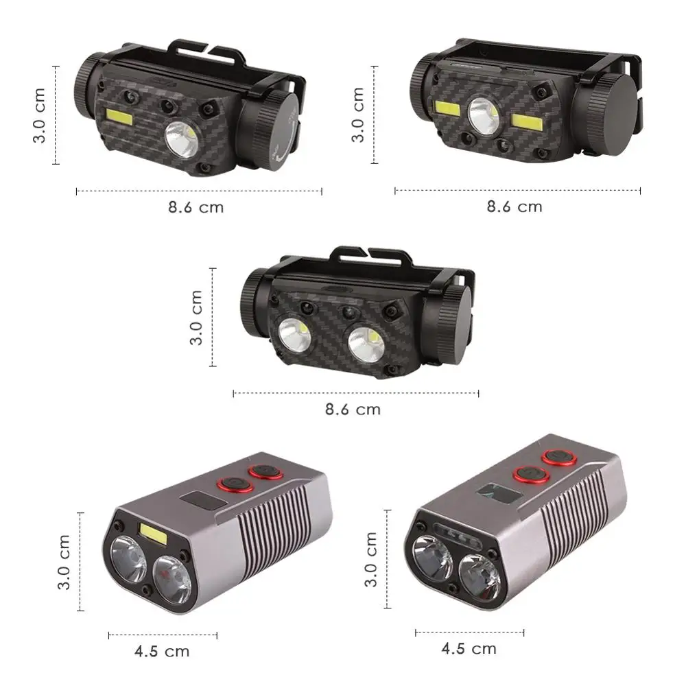 Налобный фонарь COB светодиодный перезаряжаемый с зарядкой от USB | Лампы и