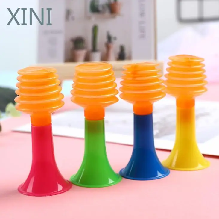 

XINI 10Pcs Mini Plastic Trumpet Musical Instruments For Children Baby Kids Pressing Sound Trumpets Little Toy Gift for Children