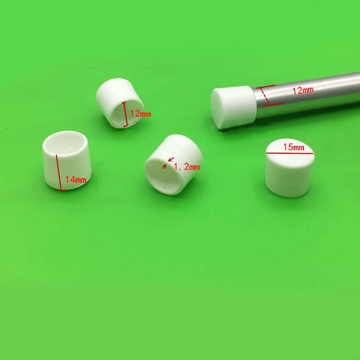 12 мм белая крышка для трубки пластиковая вставка заканчивающаяся пустая