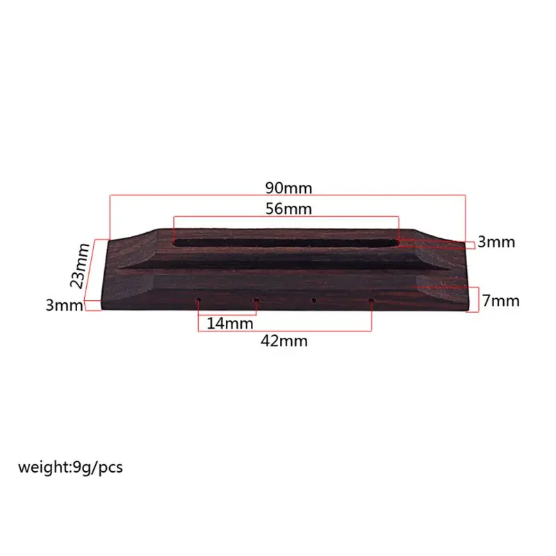 

4 String Rosewood Ukulele Guitar Bridge Part Replacement