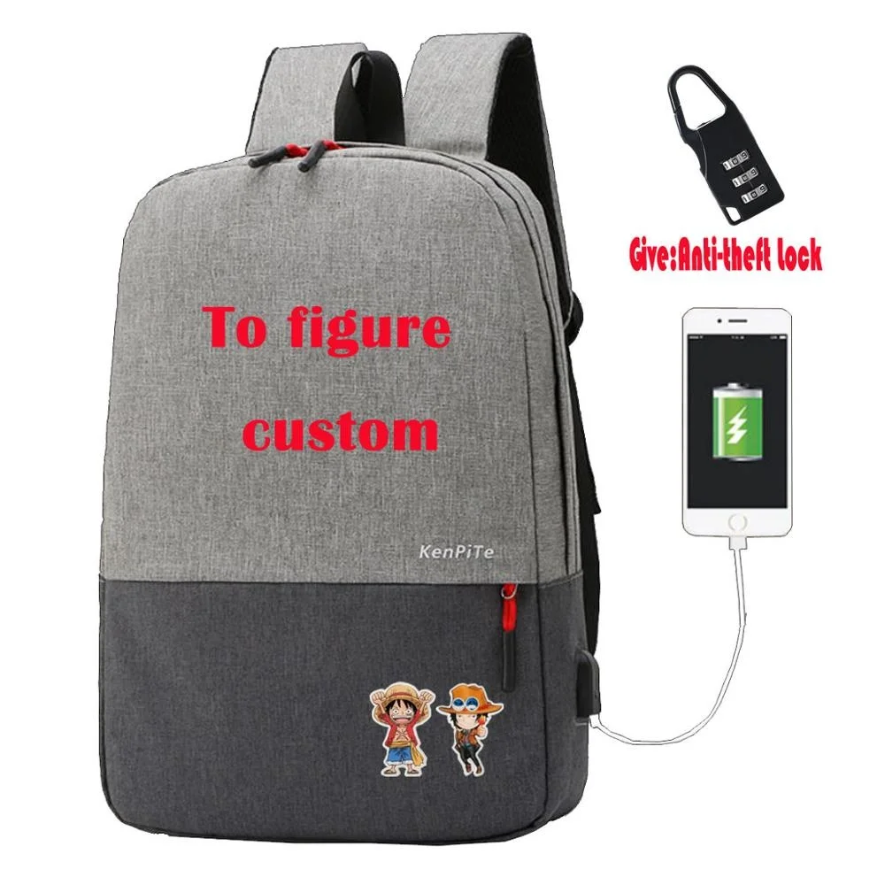 

Cartoon cute Backpack women men Travel Laptop Anti-theft USB Charging Knapsack teenagers student school Bags boy girl book Bag