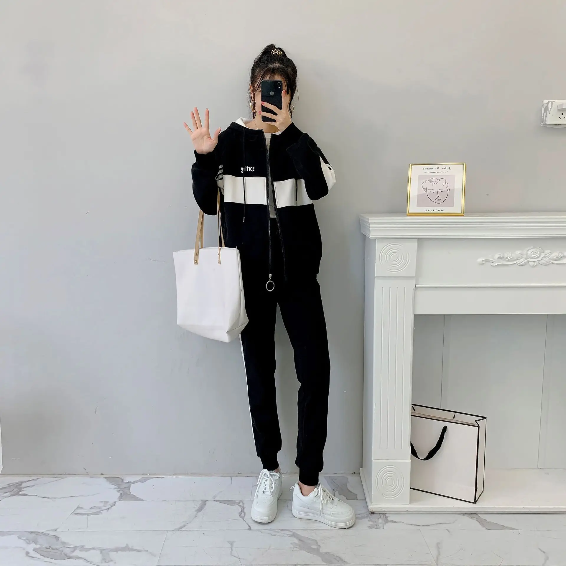 

Новинка 2021, зимняя толстовка, Женская флисовая толстовка, повседневный женский спортивный костюм, Школьный костюм