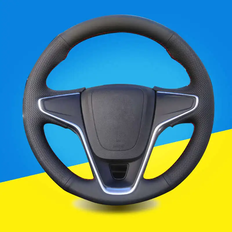

Auto Braid On The Steering Wheel Cover for Buick Regal Opel Insignia 2014 2015 Car Steering Wheel Covers