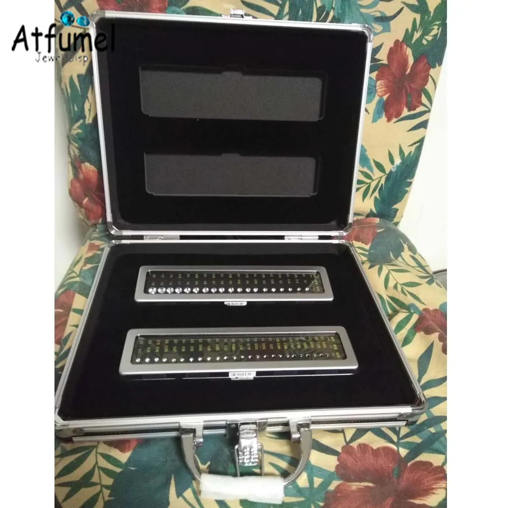 

Diamond Standard Carat Weight Diameter Tester Carry Case Colorimetric Clarity Cut Scale Master Stone Testeur Tool Box