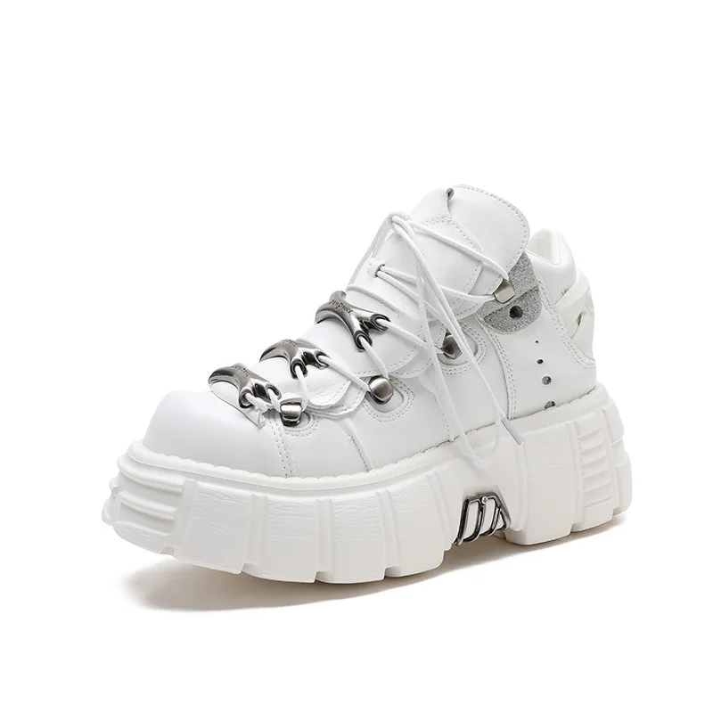 

shoes with thick soles and high The same heavy metal for and dark motorcycle shoes