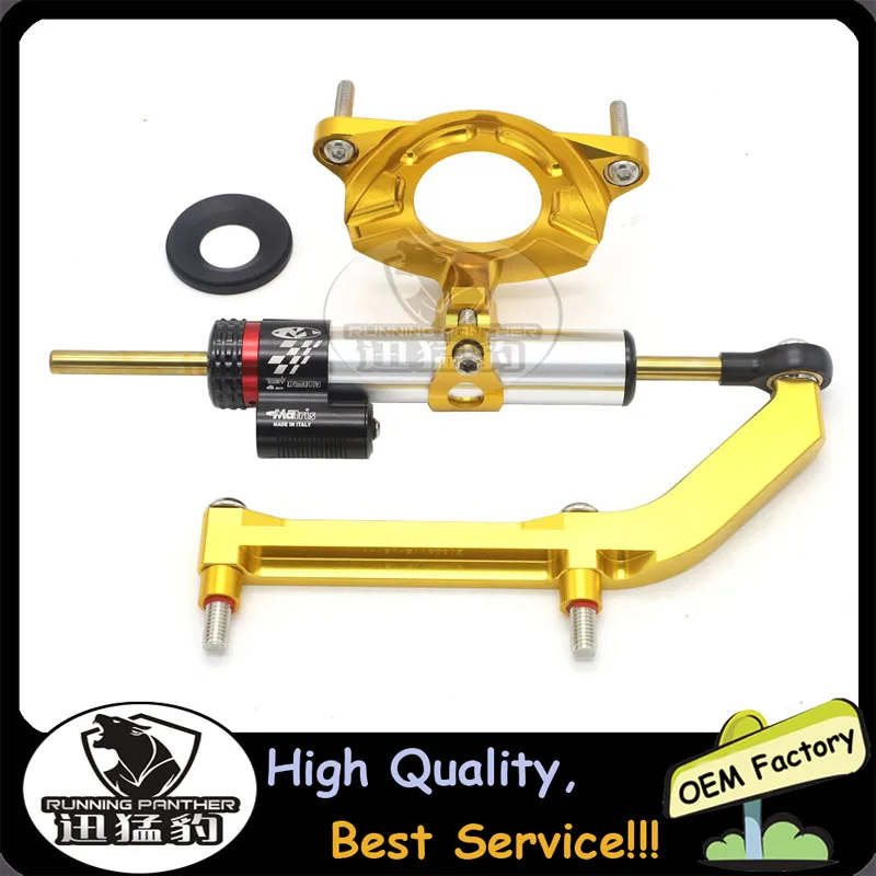 

Motorcycle CNC Aluminum Alloy Adjustable Steering Damper Stabilizer Bracket Mounting For Kawasaki Z1000 2014-2017