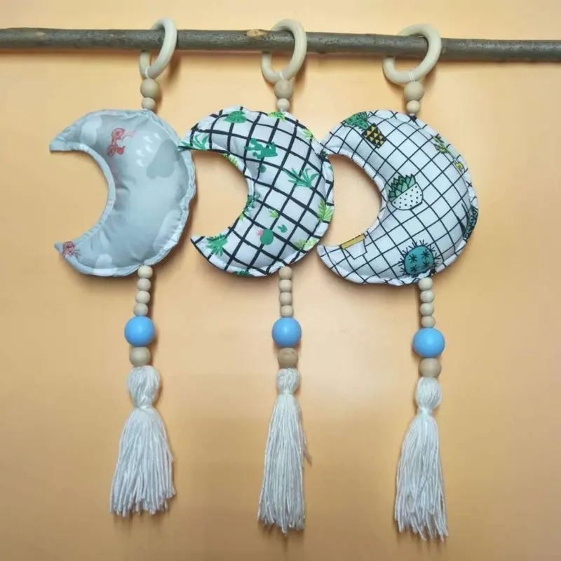 

Baby Room Decoration Nordic Style Moon Shape Pendant Toys Children Bedroom Decor