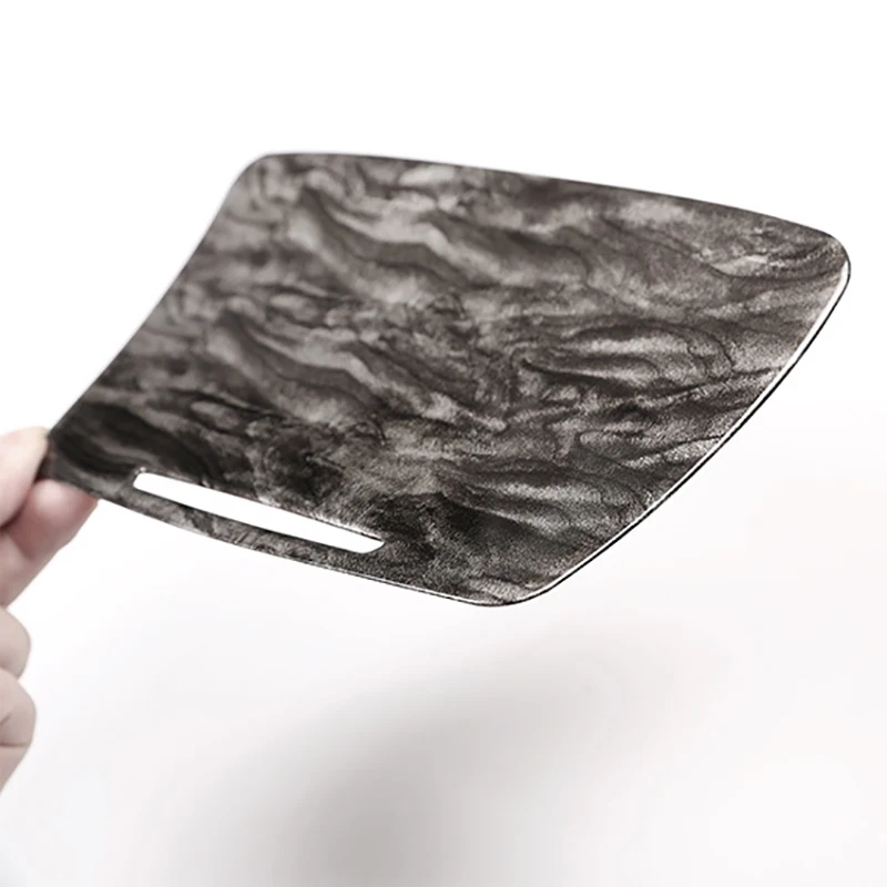 

2Pcs Console Gear Panel Frame Console Gear Shift Panel Cover Trim for Mercedes Benz E-Class W213 2016-2018 Car Styling