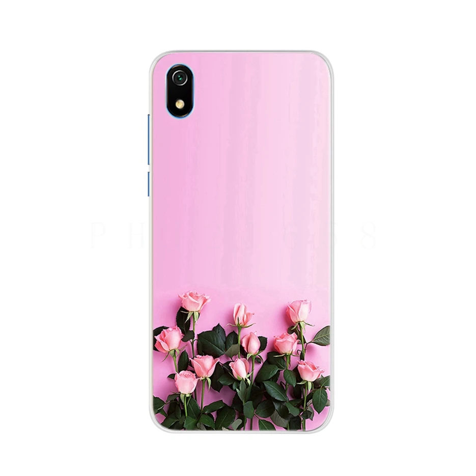 Dành Cho Xiaomi Redmi 7A Ốp Lưng Siilicone Mềm Mại Ốp Lưng TPU Cho Xiaomi Redmi 7A 7 Một Redmi7A Ốp Điện Thoại 5.45 ''Hình Mèo Dễ Thương Bao Ốp Lưng xiaomi leather case