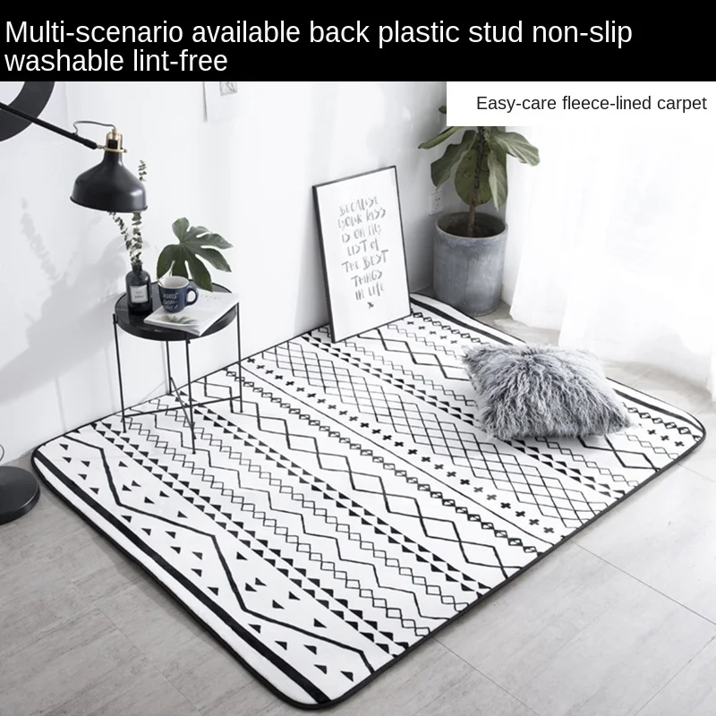 

Carpet Bedroom Full-Bed Room Home Nordic Simple Girl Floor Mat Bedside Blanket