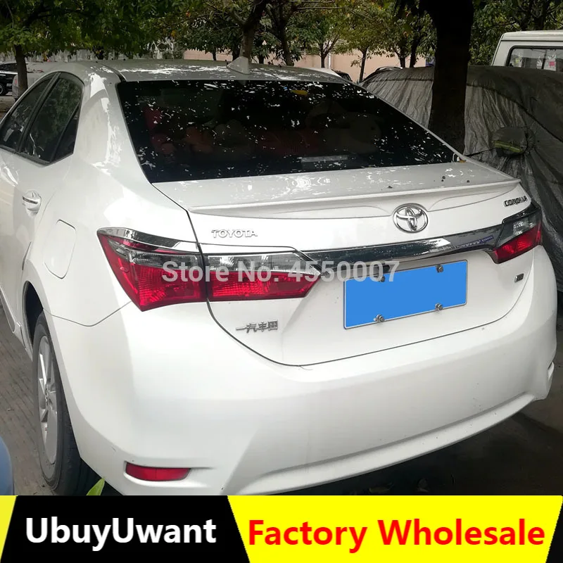 Используется для toyota corolla 2014 2015 спойлер высокого качества ABS Материал заднего