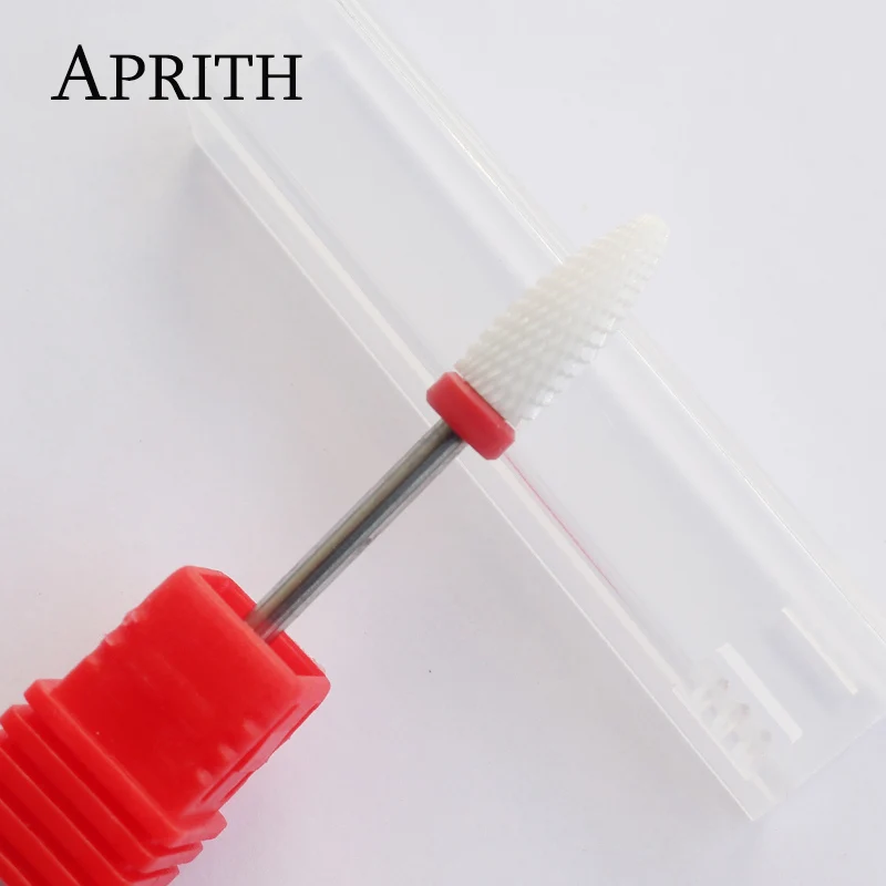 APRITH Ceramic Bullet Nail Drill Bit Electric File Machine for Manicure Apparatus Accessories Remove Gel Rotary Tool | Красота и