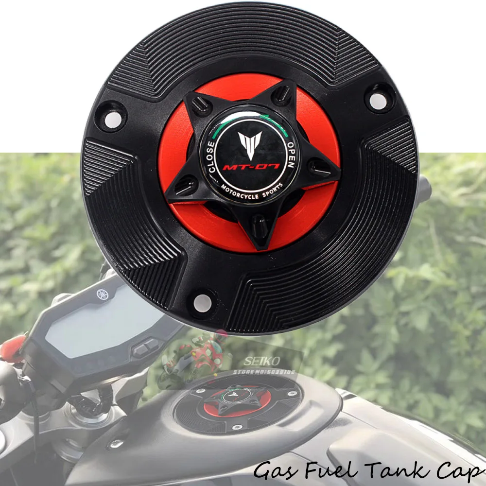 Логотип MT 07 аксессуары для мотоциклов газовый топливный бак крышка CNC алюминий