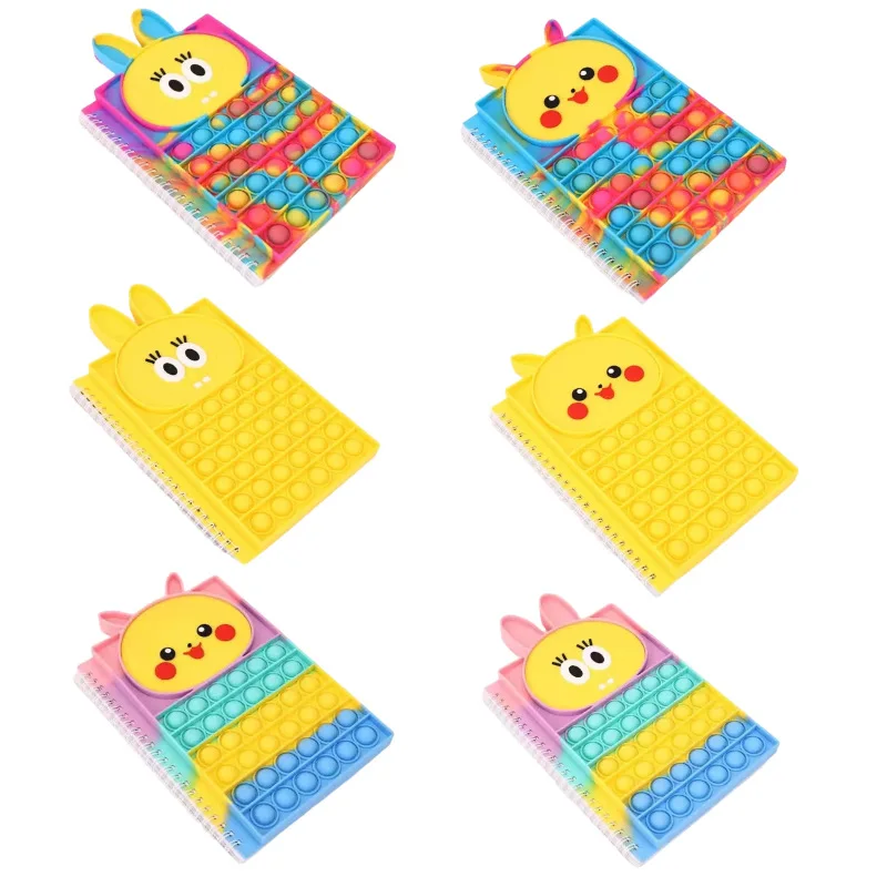 

Kawaii Pokmon Anime Pikachu Pop It A5Pop Notebook Push Pop Bubble Simple Dimple Fidget Toys Anti Stress Xmas Birthday Gift Popit