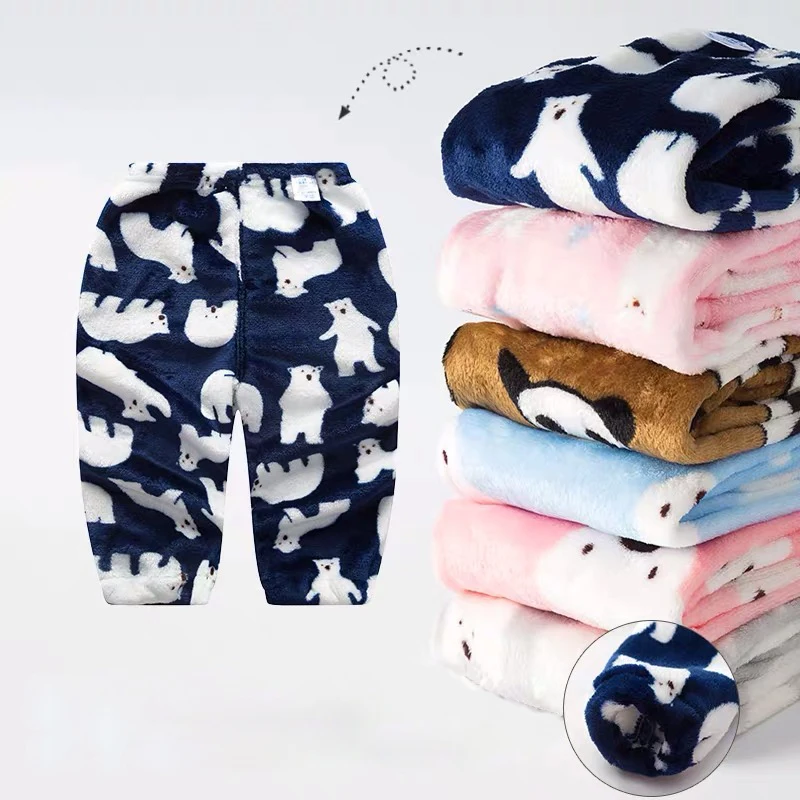 Теплые и вельветовые длинные штаны для малышей толстые Хлопковые Штаны мужчин