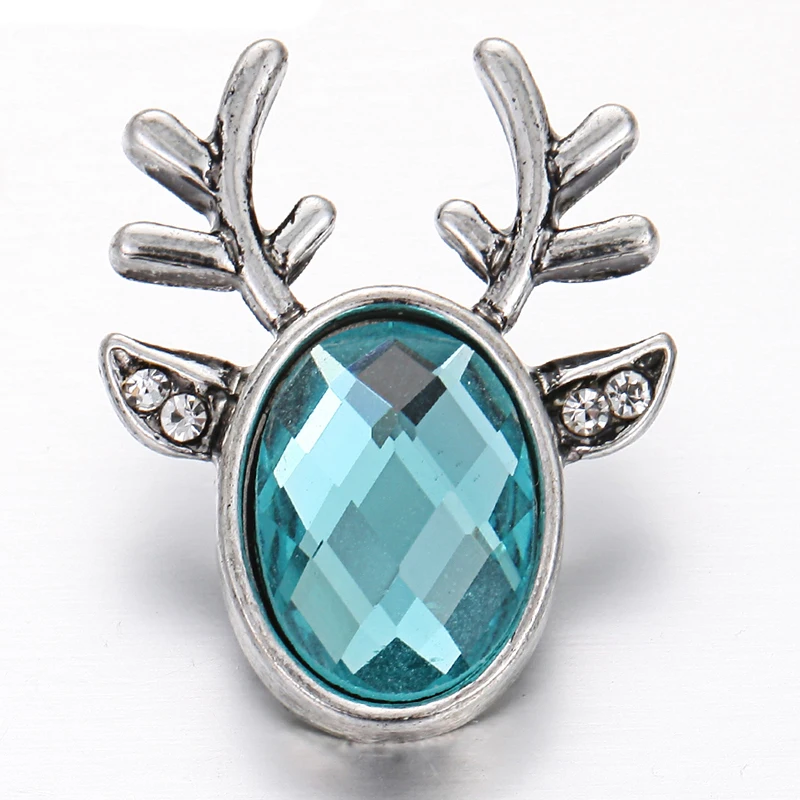 6 шт./Лот 18 мм кнопки ювелирные изделия Стразы металлические подходят DIY браслет