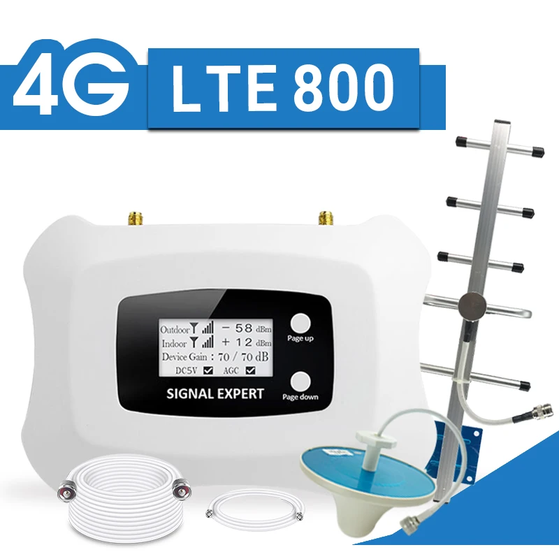 

4G LTE 800 Signal Booster Mobile Cellular Amplifier