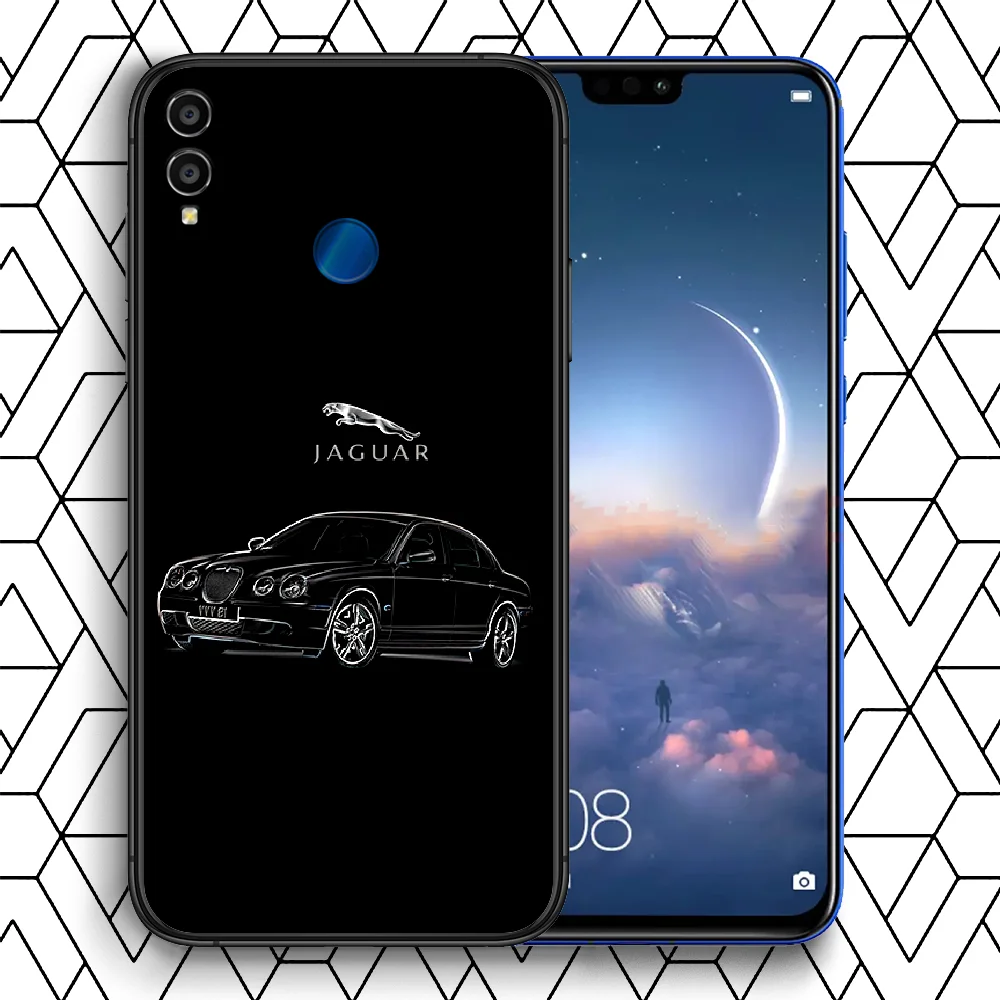 

Jaguars Car Phone Case For Huawei Honor 6A 7A 7C 8 8A 8X 9 9X 10 10i 20 Lite Pro Play black Etui Painting Cell Fashion Bumper