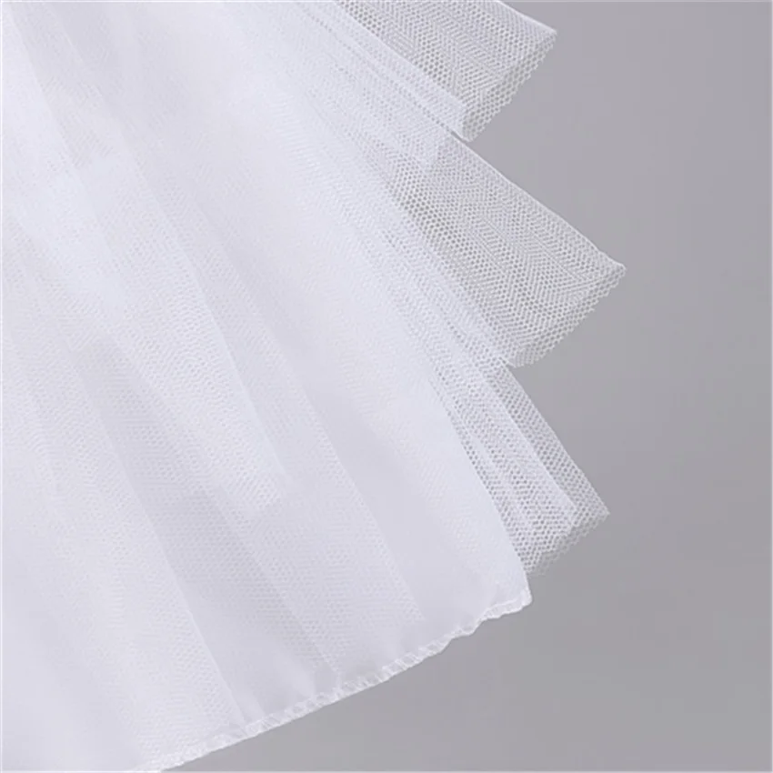 

Top Quality Stock White Ballet Petticoat Tulle Ruffle Short Crinoline Bridal Petticoats Lady Girls Child Underskirt jupon