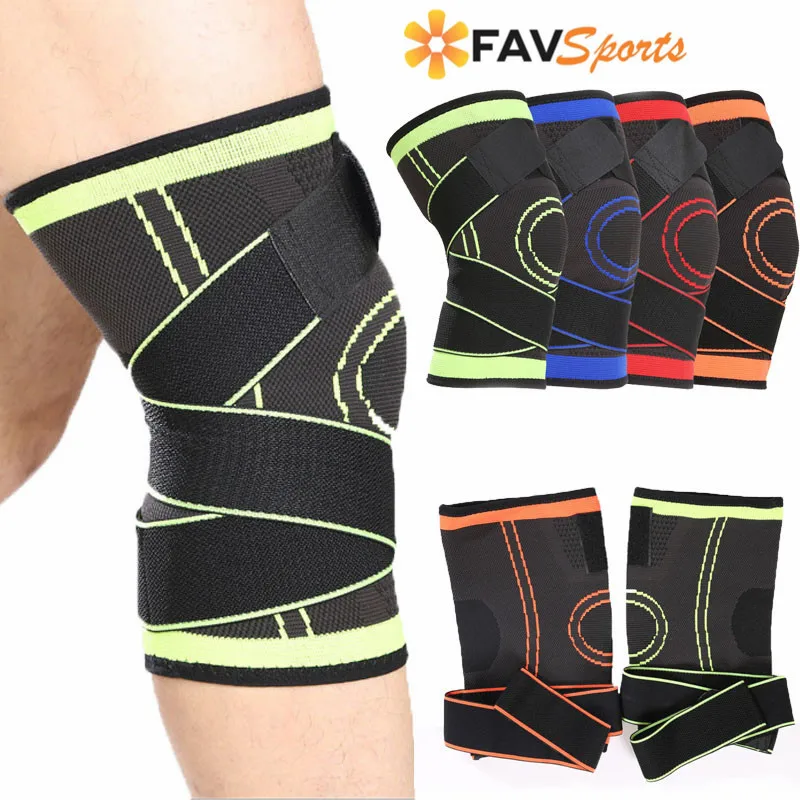 FAVSPORTS 1 шт. профессиональные спортивные наколенники для бега дышащие нейлоновые