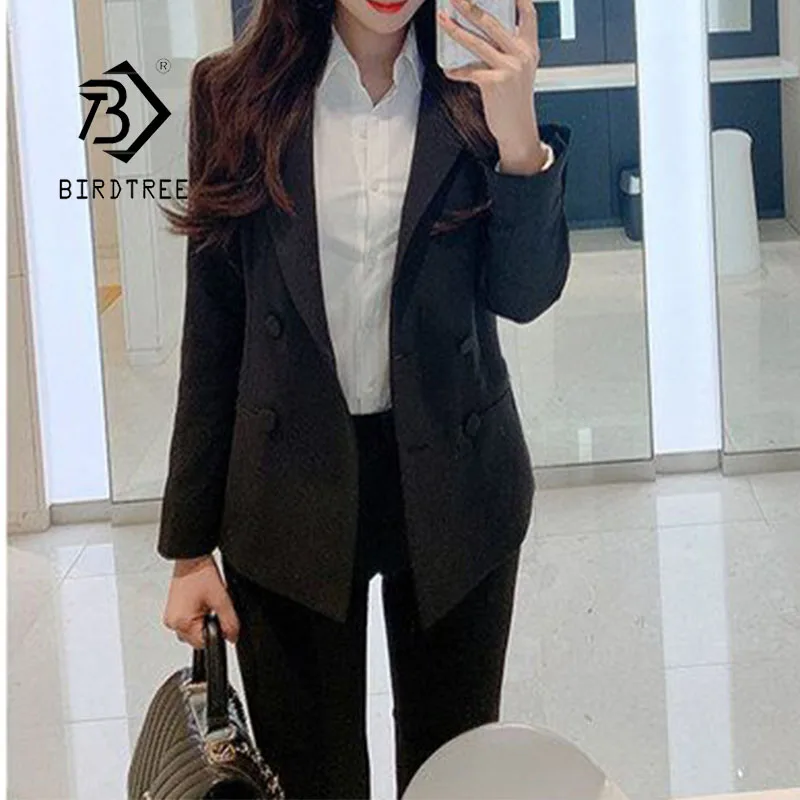 Костюм женский весенний из блейзера и брюк-карандаш S0D06C | Женская одежда