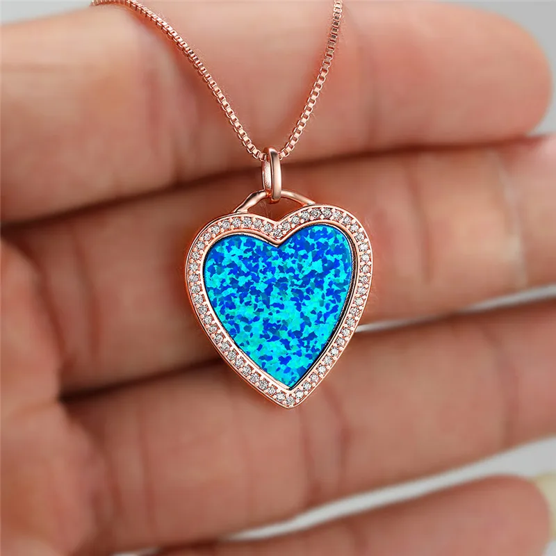 Винтажное женское ожерелье с подвеской из хрустального опала цепочка цвета