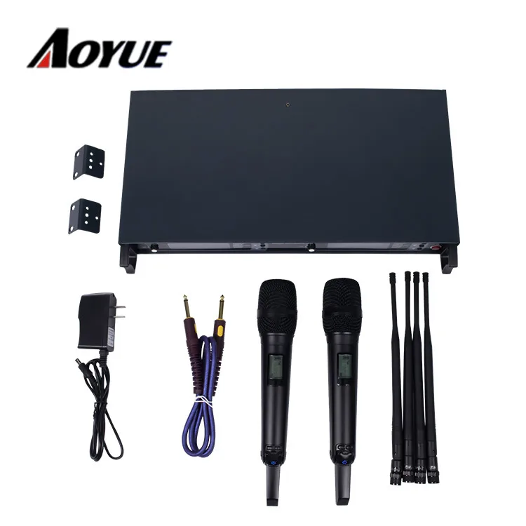 Sinbosen 2 channels UHF wireless handheld 100 receive range professional microphone for karaoke | Microphones