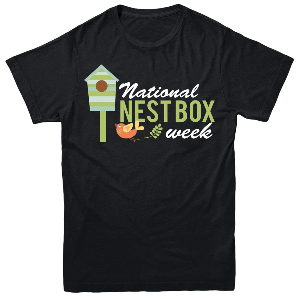Футболка с надписью Nest Box Week футболка и модная брендовая |