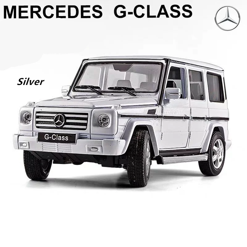 G-Class Welly 1:24 Mercedes-Benz G500 G55 автомобиль сплав модель автомобиля моделирование автомобиля украшение коллекция Подарочная игрушка Литье под давлением модель игрушка для мальчиков - Цвет: G-Class