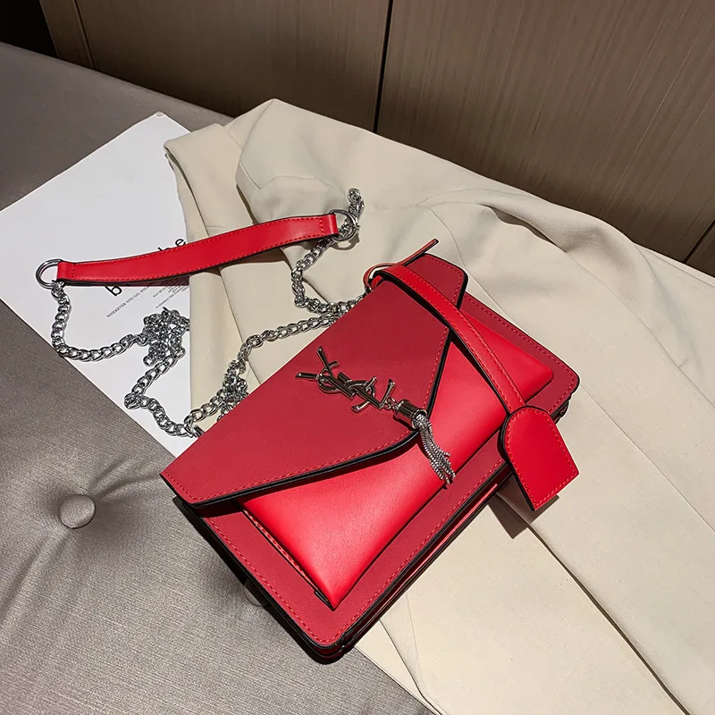 

Fashion Chain Small Square Bag Ladies New Tassel Ladies One Shoulder Messenger Bag