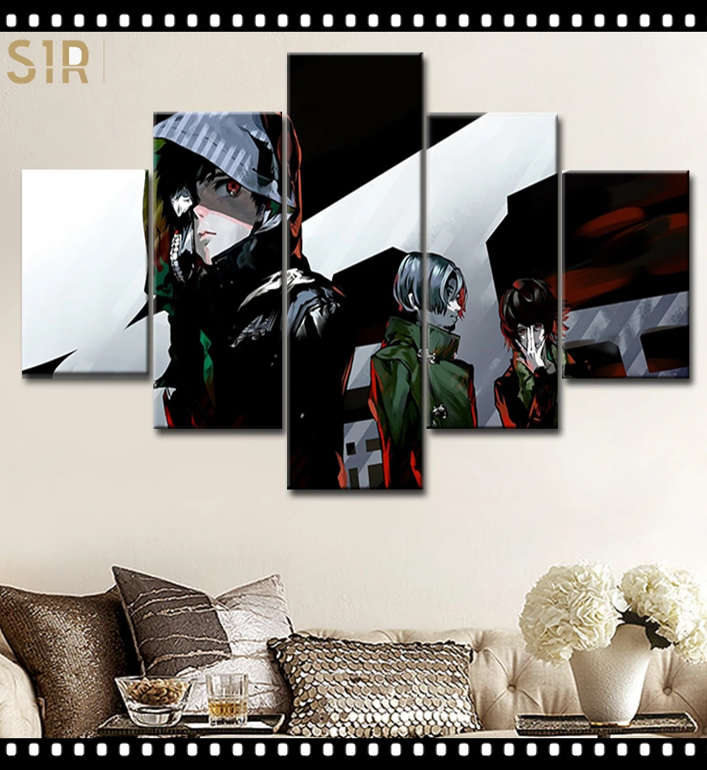 

Tokyo Ghoul Decorations for The Five - Part Anime HD Poster Living Room Decoration Room Decor Japan High Popularity Anime