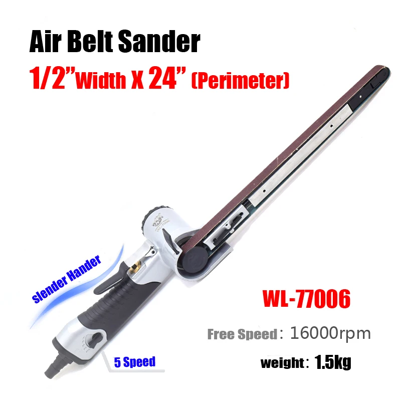 Wilin 24 &quot18&quot дюймовый профессиональный пневматический полировщик пояса 1/2