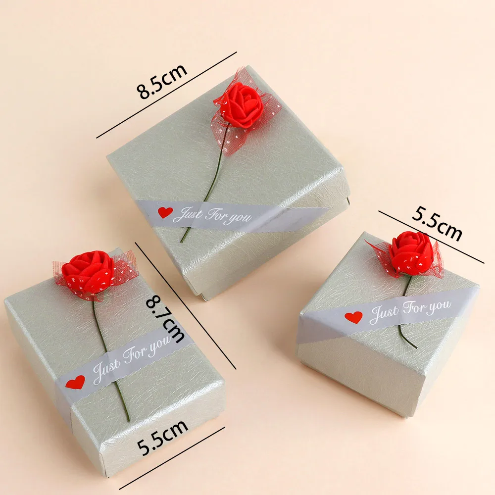 Шкатулка для ювелирных изделий в полоску коробка ожерелья браслета кольца